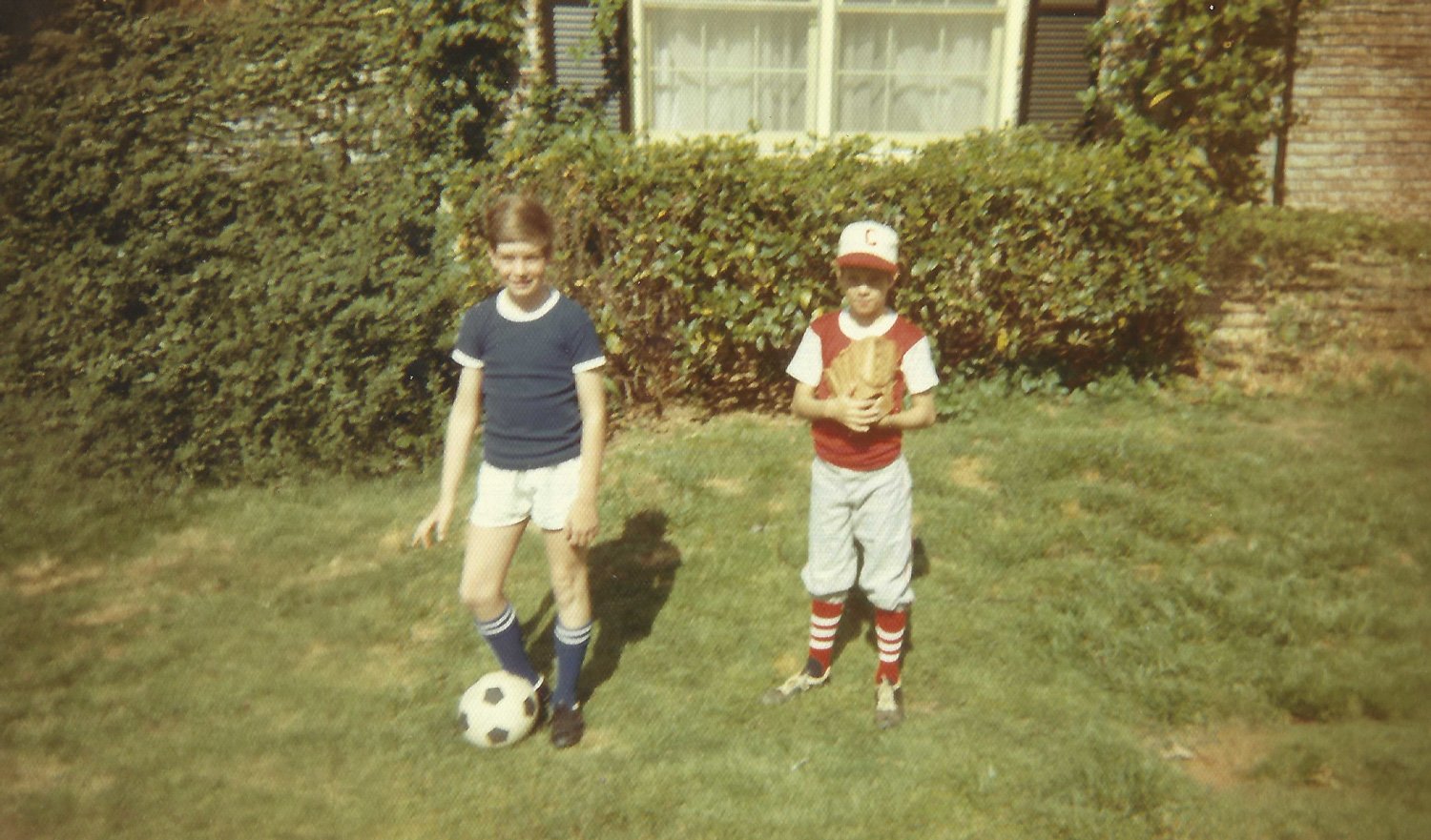 I'm on the left and my younger brother is on the right, a few years before my surgery.